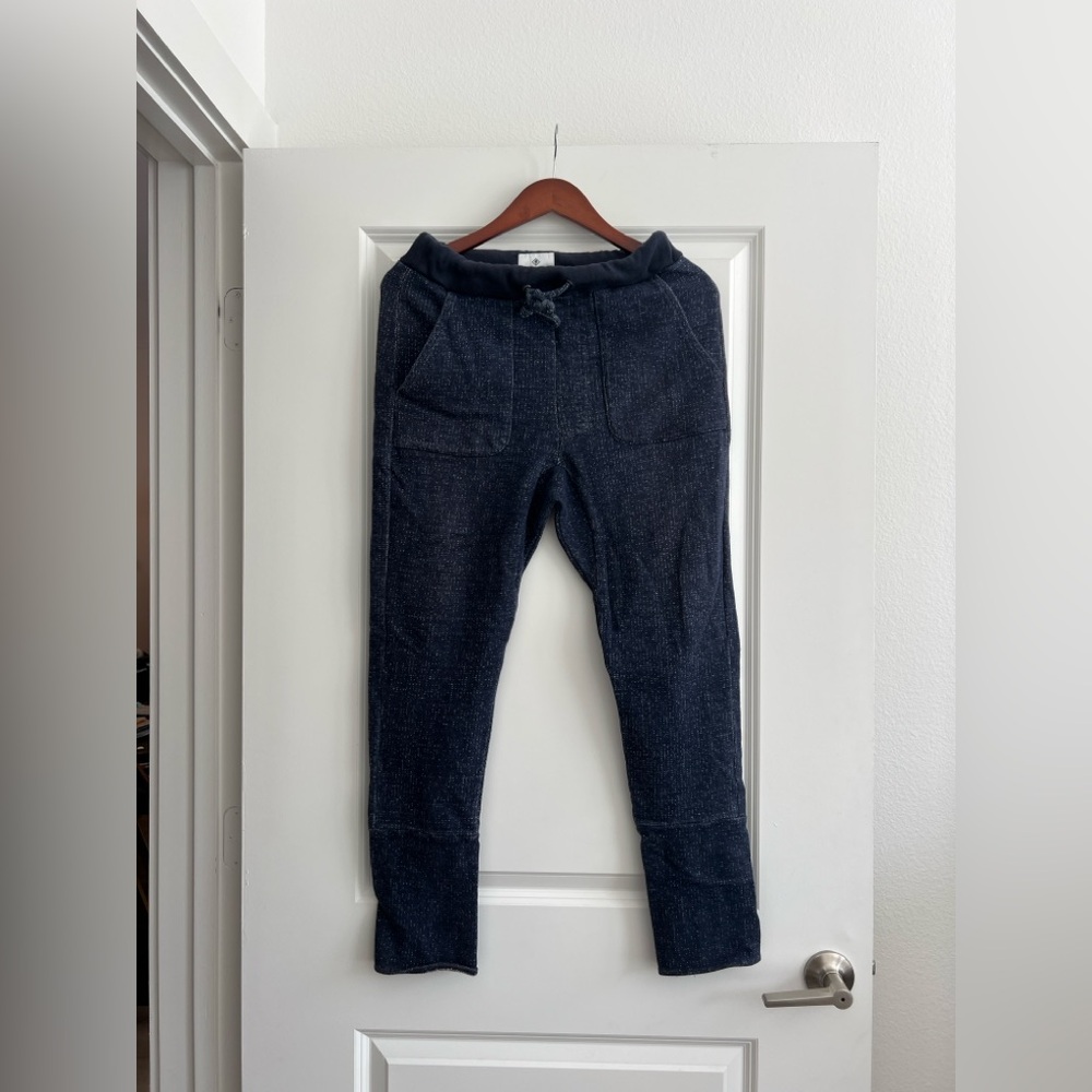 Matiere Drawstring Joggers with Ankle Zipper Detail.